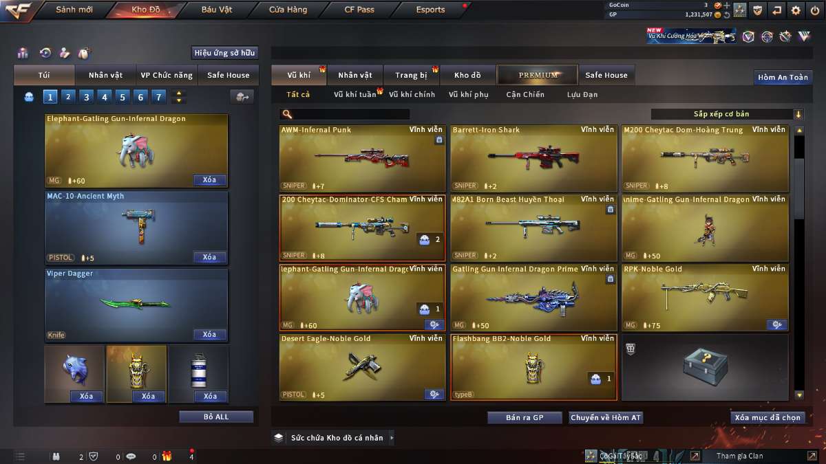 shop acc cf uy tin gia re